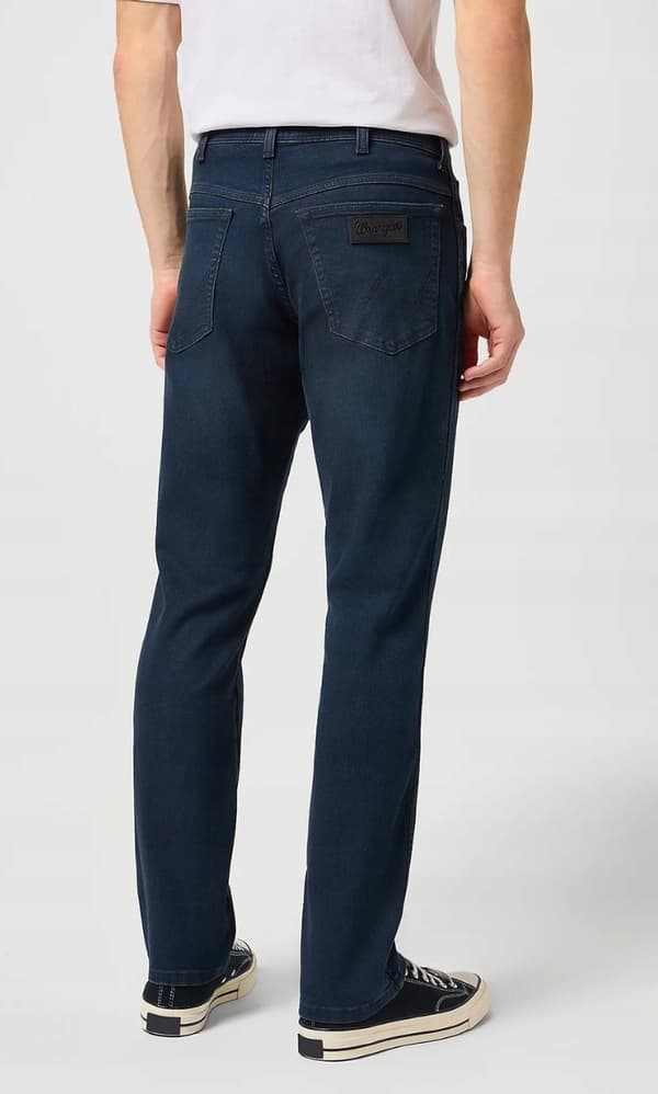 Wrangler Texas Slim Bruised River Jeans Marinblå Denim W46 L34