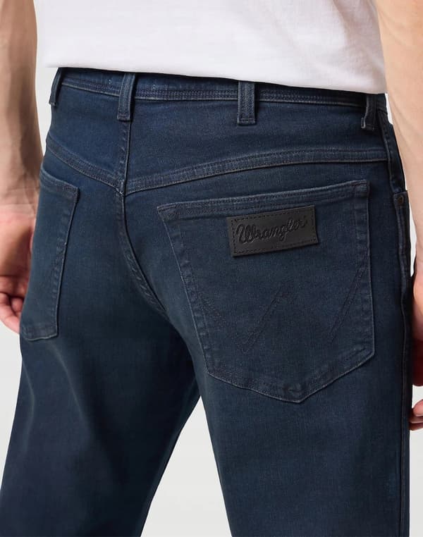 Wrangler Texas Slim Bruised River Jeans Marinblå Denim W46 L34