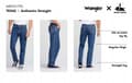 Pikkukuva 7 / 7: Wrangler TEXAS The Rock DENIM CLASSIC SUORAFARKUT W36 L32