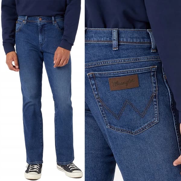 Wrangler TEXAS The Rock DENIM CLASSIC SUORAFARKUT W36 L32