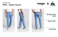 Miniatyrbild 8 av 8: Wrangler RIVER Black Hole KLASSISKA MÖRKA AVSNÄRADE JEANS W34 L34