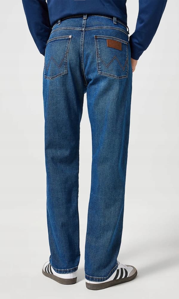 Wrangler FRONTIER Outlaw Indigo DENIM LØSE JEANS W34 L32