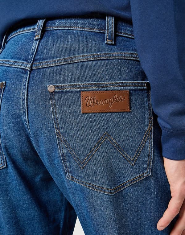 Wrangler FRONTIER Outlaw Indigo DENIM LØSE JEANS W34 L32