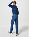 Miniatyrbillede 7 af 8: Wrangler FRONTIER Outlaw Indigo DENIM LØSE JEANS W34 L32