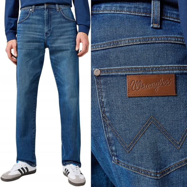 Wrangler FRONTIER Outlaw Indigo DENIM LØSE JEANS W34 L32