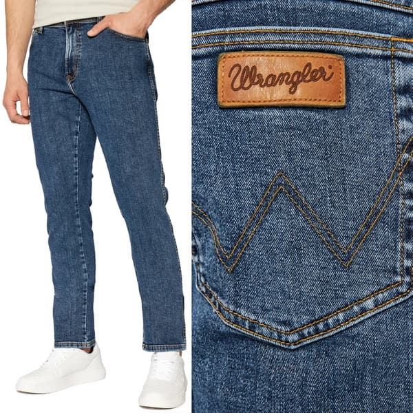 Wrangler Texas Slim Stonewash Slim Fitted Jeans W48 L34