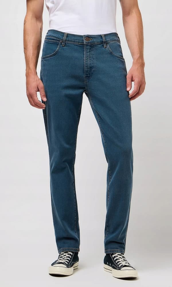 Wrangler LARSTON SLIM Stormy Wash TUMMAT FARKUT W36 L34