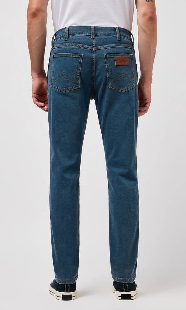 Wrangler LARSTON SLIM Stormy Wash TUMMAT FARKUT W36 L34
