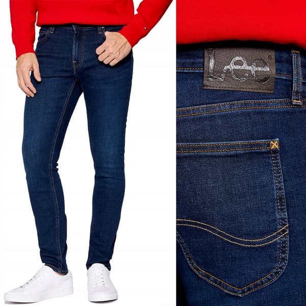 Lee MALONE SKINNY Mörka Martha STRETCH SKINNY JEANS W32 L34