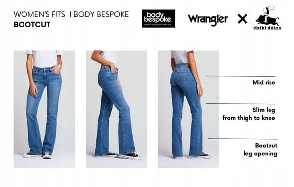 Wrangler BOOTCUT Magnet Body Bespoke FLARE GRÅ MAGAZINEBOX W29 L32