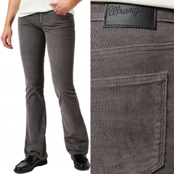 Wrangler BOOTCUT Magnet Body Bespoke FLARE GRÅ MAGAZINEBOX W29 L32