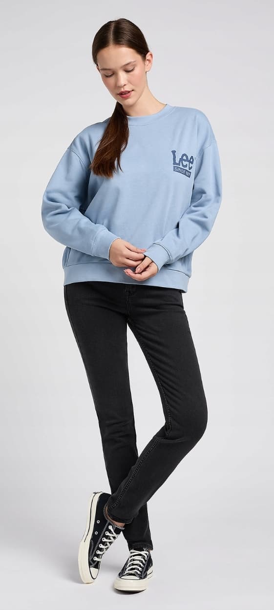 Lee Scarlett High Slim-jeans i sort til kvinder, 31/33