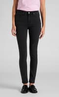 Miniatyrbillede 8 af 11: Lee Scarlett High Slim-jeans i sort til kvinder, 31/33