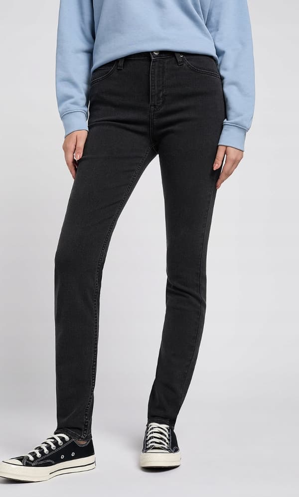 Lee Scarlett High Slim-jeans i sort til kvinder, 30 L31