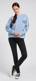 Miniatyrbillede 5 af 11: Lee Scarlett High Slim-jeans i sort til kvinder, 30 L31