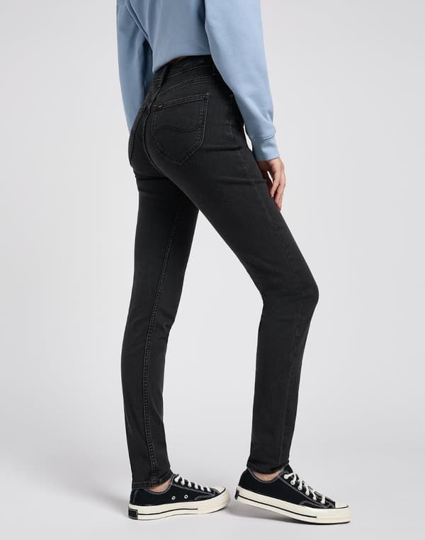 Lee Scarlett High Slim-jeans i sort til kvinder, 30 L31