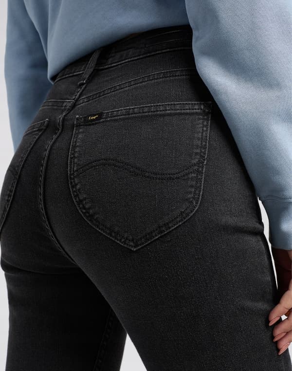 Lee Scarlett High Slim-jeans i sort til kvinder, 30 L31