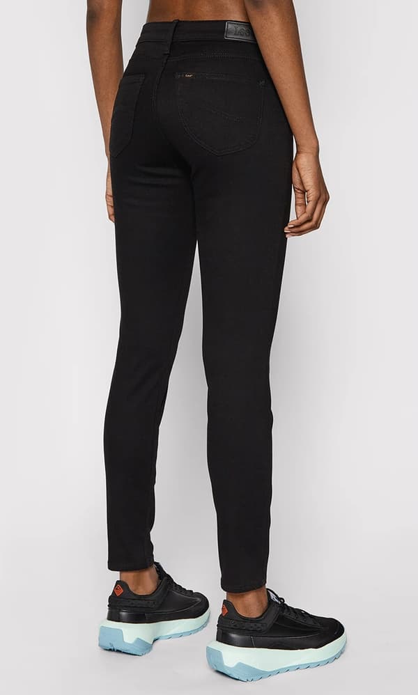 Lee SCARLETT Black Rinse MUSTAT NAISTEN SKINNY-FARKUT W27 L31
