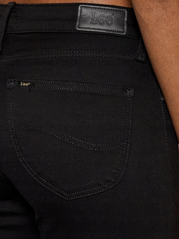 Lee SCARLETT Black Rinse MUSTAT NAISTEN SKINNY-FARKUT W27 L31