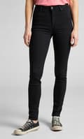 Pikkukuva 3 / 8: Lee SCARLETT HIGH BLACK NAISTEN KORKEAT SLIM -FARKUT W31 L31