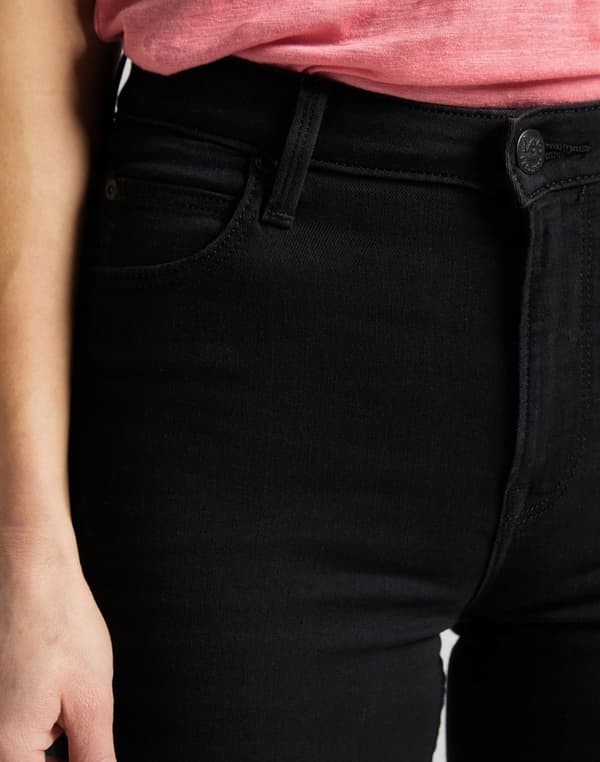 Lee Scarlett High Slim Svarta Damjeans W30 L29