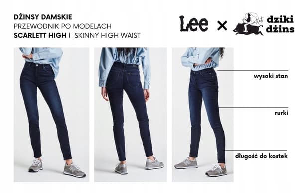 Lee Scarlett High Slim Svarta Damjeans W30 L29