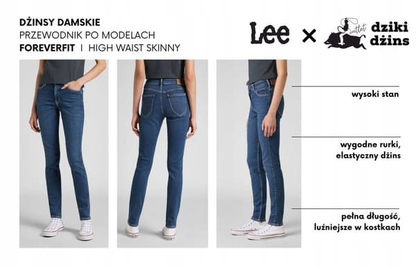 Lee FOREVERFIT Clean Riley NAISTEN KORKEAT SLIM-FARKUT W28 L31