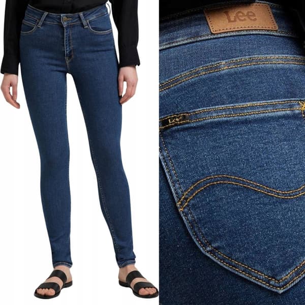 Lee FOREVERFIT Clean Riley NAISTEN KORKEAT SLIM-FARKUT W28 L31