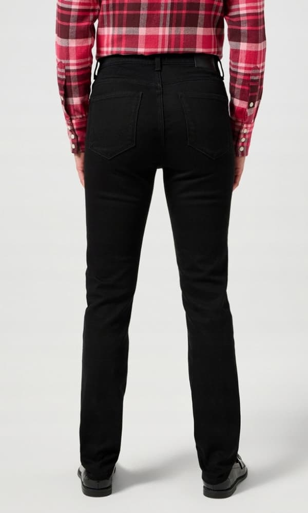 Wrangler SLIM Noir MUSTA SUORA HIGH NAISTEN FARKUT W31 L32