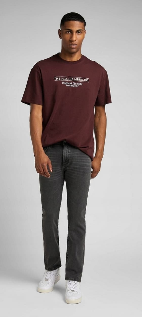 Lee SLIM FIT Extreme Motion Forge KOMFORTABLE GRÅ JEANS W33 L36