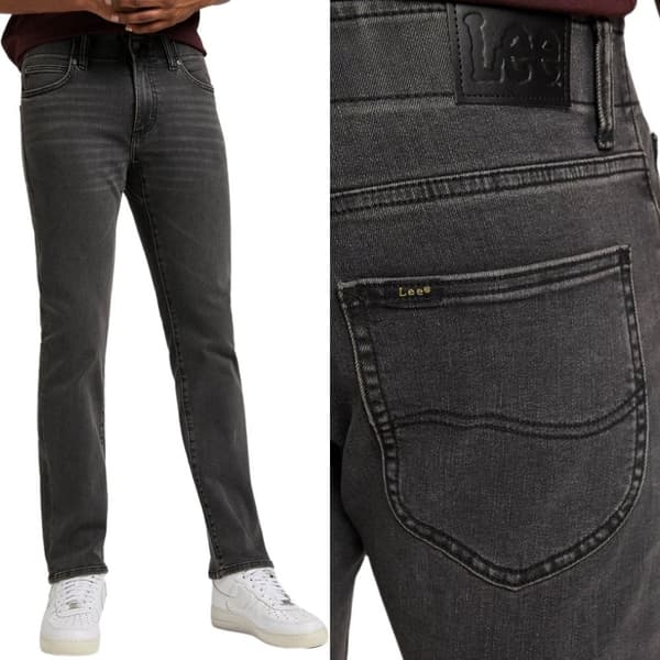 Lee SLIM FIT Extreme Motion Forge KOMFORTABLE GRÅ JEANS W33 L36