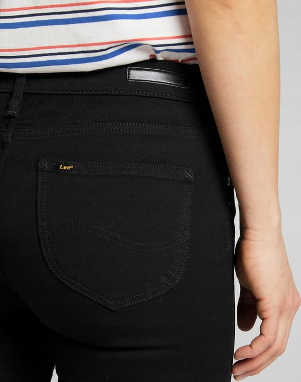 Lee SCARLETT Black Rinse SVARTA DAMSKINNYJEANS W27 L31