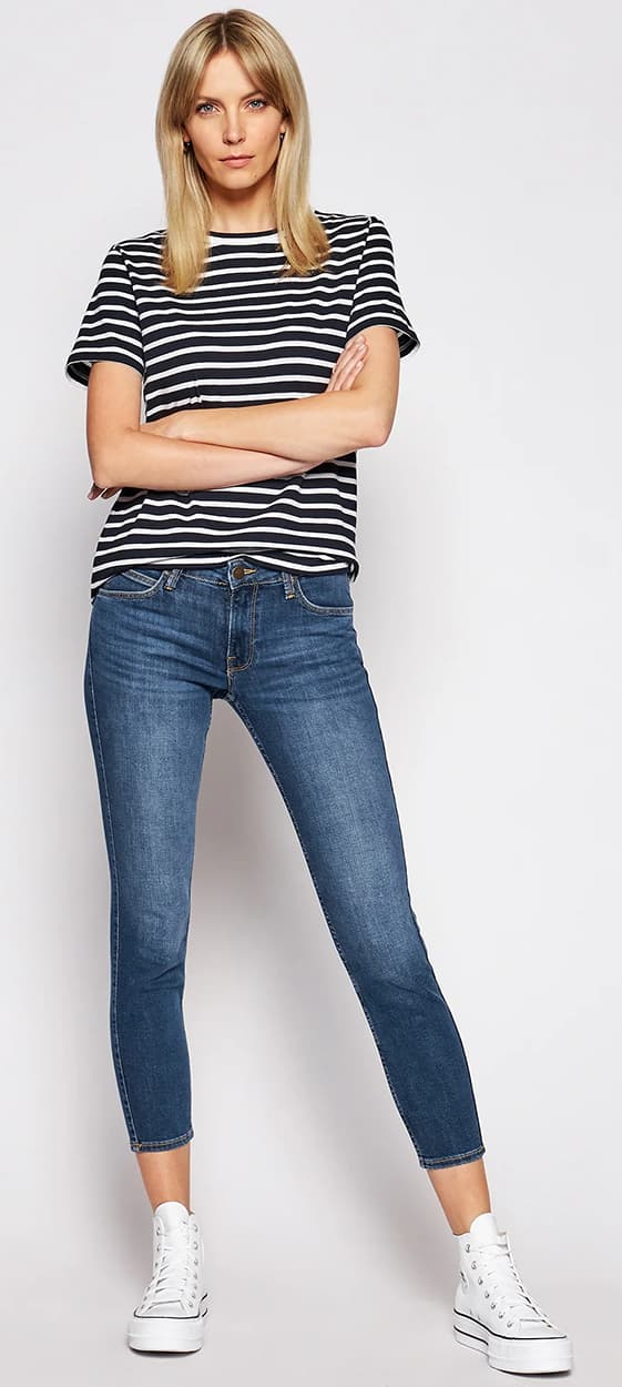 Lee Scarlett Mid Martha Dam Skinny Jeans Mörka Denim W31 L29