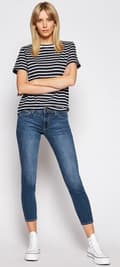 Miniatyrbild 8 av 9: Lee Scarlett Mid Martha Dam Skinny Jeans Mörka Denim W31 L29