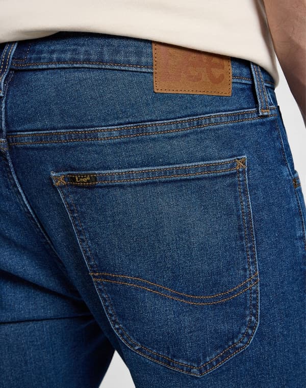Lee LUKE SLIM Blooming DENIM MEGET TAPET HERREJEANS W38 L32