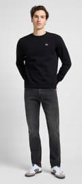 Pikkukuva 5 / 11: Lee DAREN Asphalt Rocker DENIM STRAIGHT BLACK JEANS W46 L32
