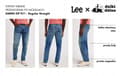 Miniatyrbild 11 av 11: Lee DAREN Asphalt Rocker DENIM RAKA SVARTA JEANS W40 L32