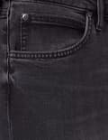Miniatyrbild 9 av 11: Lee DAREN Asphalt Rocker DENIM RAKA SVARTA JEANS W34 L34