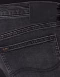 Miniatyrbild 10 av 11: Lee DAREN Asphalt Rocker DENIM RAKA SVARTA JEANS W34 L34