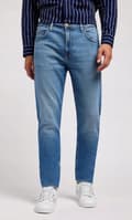 Miniatyrbild 3 av 8: Lee RIDER SLIM Worn In Travis DENIM FITTED JEANS W32 L32
