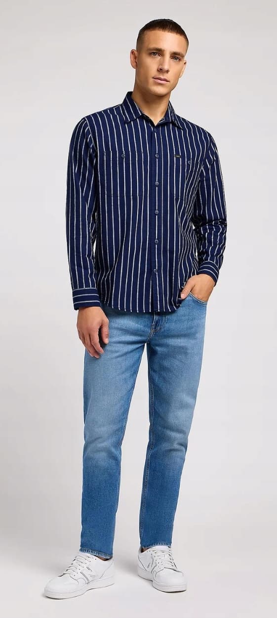 Lee RIDER SLIM Worn In Travis DENIM FITTED JEANS W32 L32