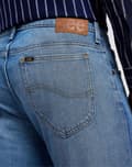 Miniatyrbild 6 av 8: Lee RIDER SLIM Worn In Travis DENIM FITTED JEANS W32 L32