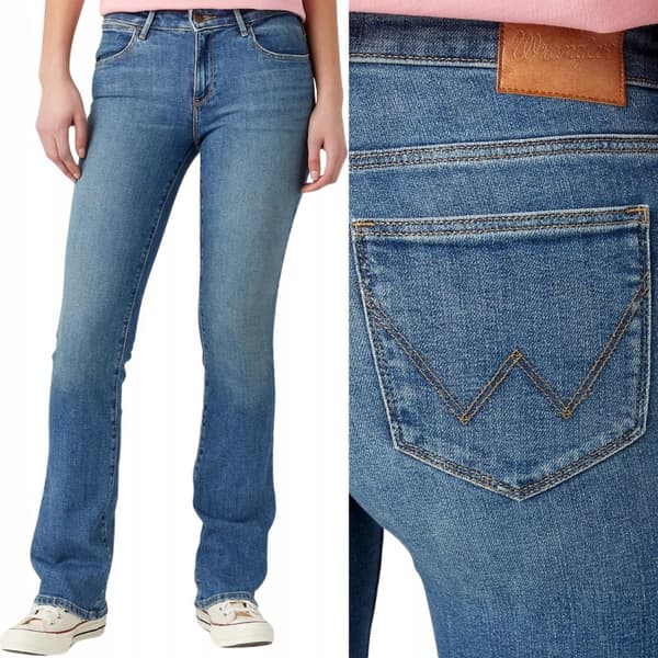 Wrangler Bootcut Girlband Damjeans med utsvängda ben W28 L32