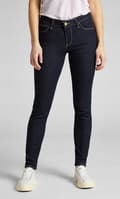 Miniatyrbild 3 av 10: Lee SCARLETT Rinse DENIM MARINBLÅ DAMSKINNYJEANS W31 L33