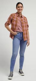 Miniatyrbild 6 av 9: Lee Scarlett High Breese Dam High Slim Jeans W29 L33