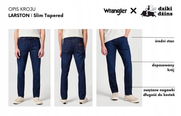 Wrangler LARSTON SLIM Stone FITTED BEIGE TYGBYXOR W40 L34