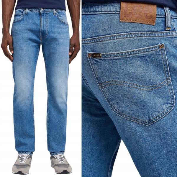 Lee RIDER SLIM Pool Side DENIM FITTED TAPERED JEANS W31 L30