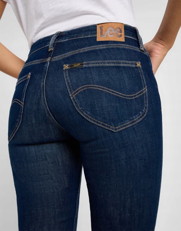 Lee SCARLETT Enfärgade Blå Marinblå Dam Skinny Jeans W30 L33