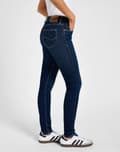 Miniatyrbillede 6 af 9: Lee SCARLETT Ensfarvede Blå Marineblå Skinny Jeans Til Kvinder W29 L31