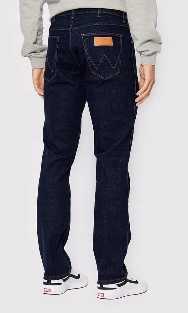 Wrangler Greensboro Day Drifter Raka Marinblå Jeans W33 L36